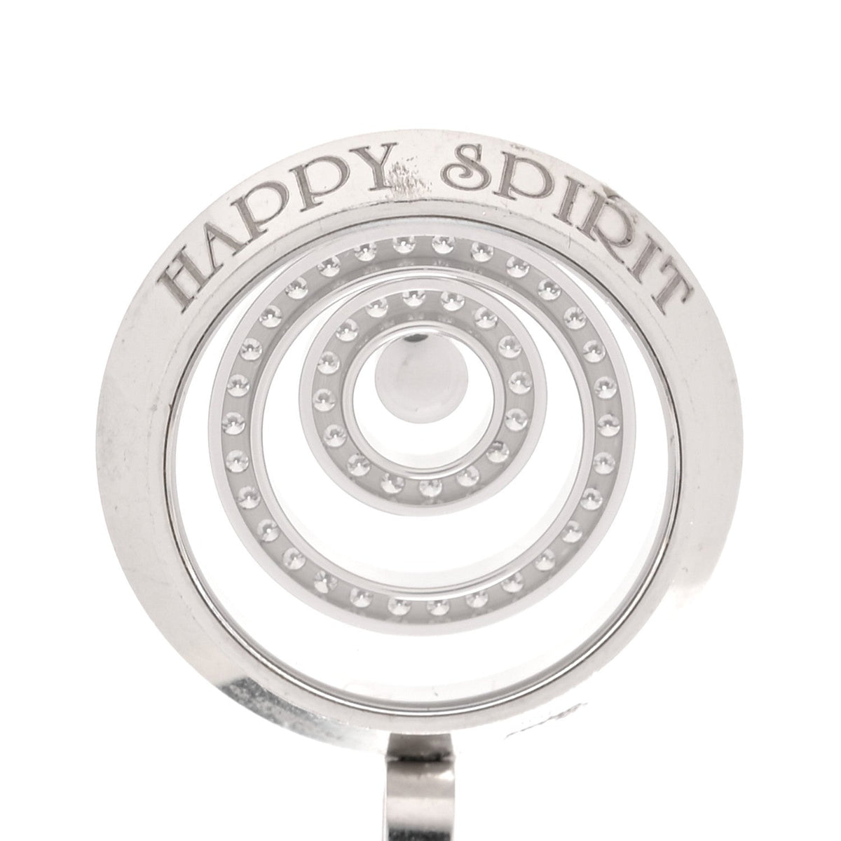 Chopard 18K White Gold Diamond Happy Spirit Pendant Necklace
