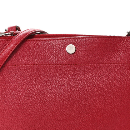 Loro Piana Grained Calfskin Milky Way Shoulder Bag Red