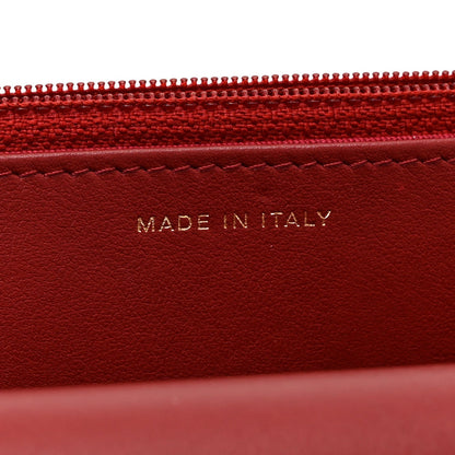 Chanel Aged Calfskin Quilted Reissue Wallet On Chain Red