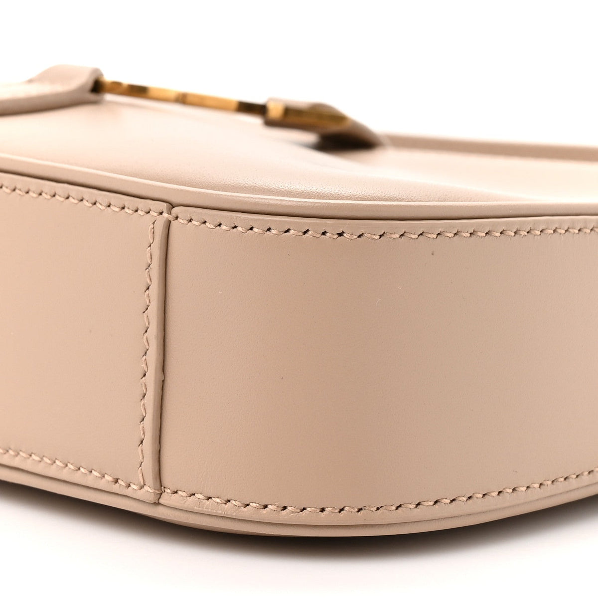 Saint Laurent Vegetable Calfskin Mini Le 5 À 7 Hobo Dark Beige