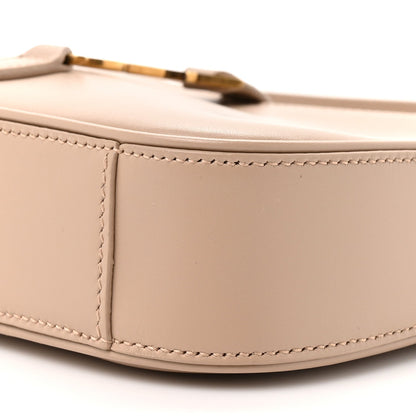 Saint Laurent Vegetable Calfskin Mini Le 5 À 7 Hobo Dark Beige