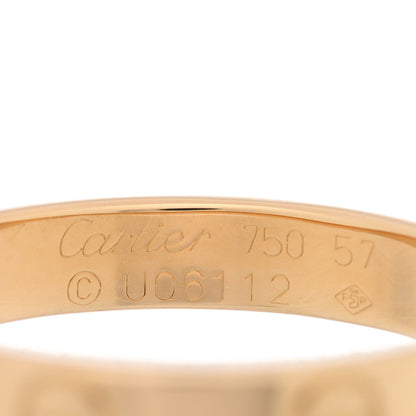 Cartier 18K Yellow Gold 3.5mm LOVE Wedding Band Ring 57 8