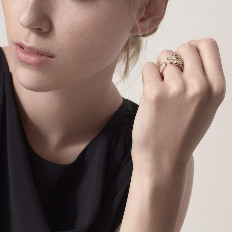 18K Gold Diamonds Cartier Panthère De Cartier Ring