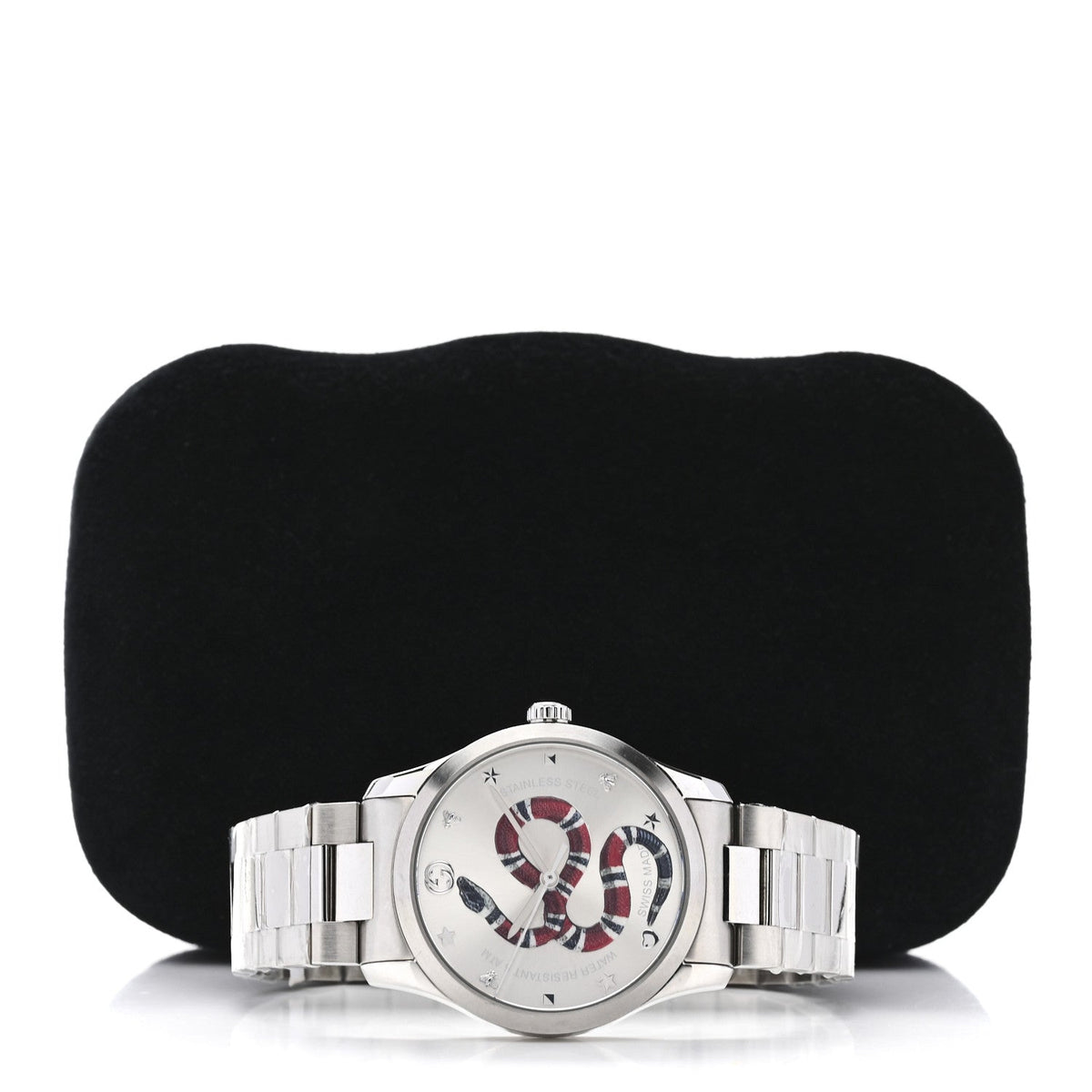 Gucci Stainless Steel 38mm G-Timeless Snake Quartz Watch
