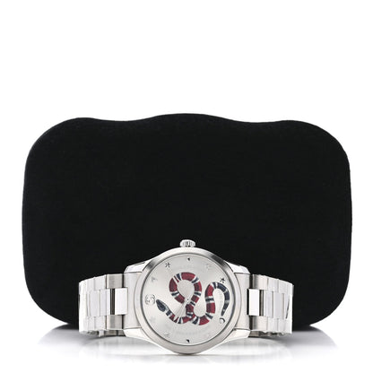 Gucci Stainless Steel 38mm G-Timeless Snake Quartz Watch
