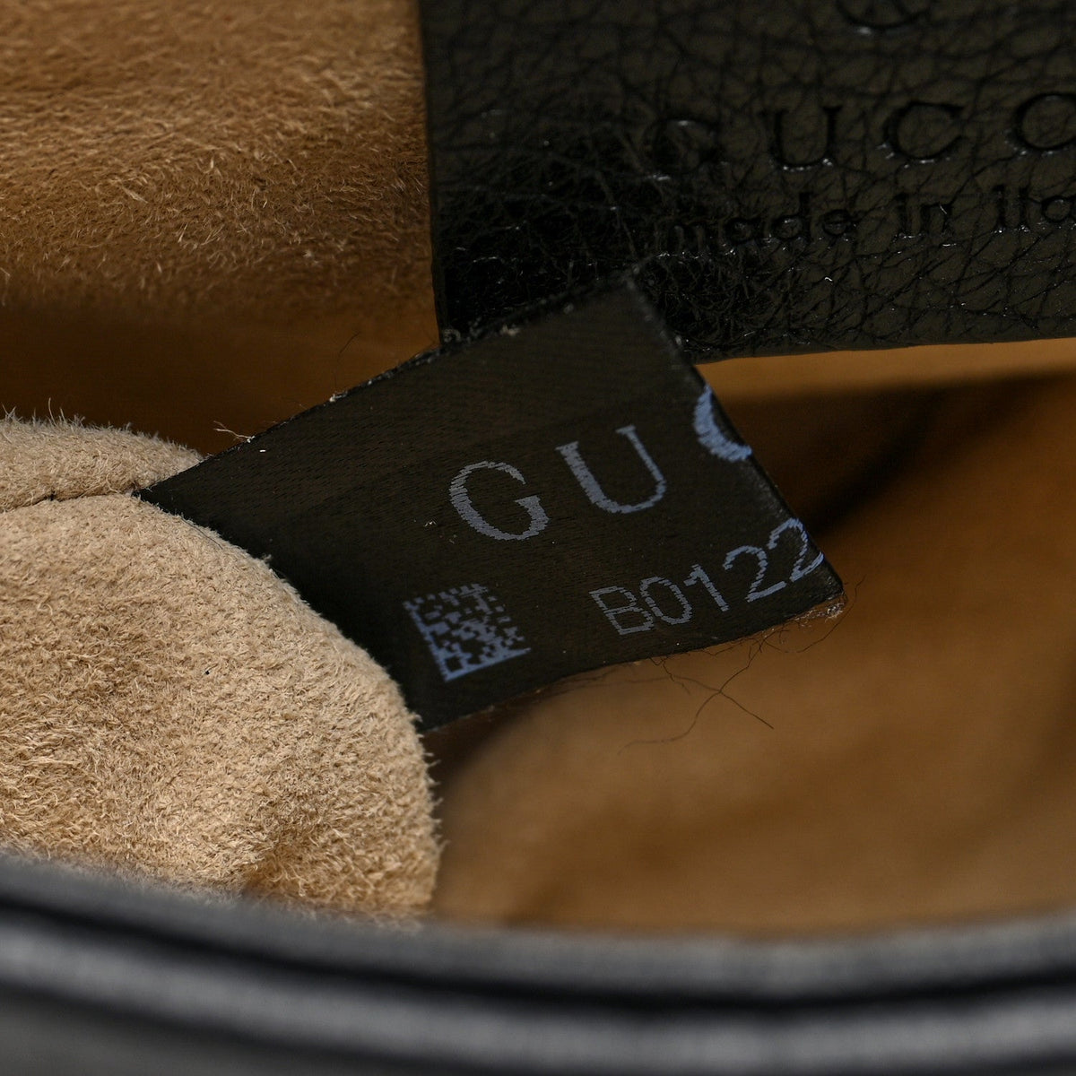 Gucci Pebbled Calfskin Small 1973 Chain Shoulder Bag Black