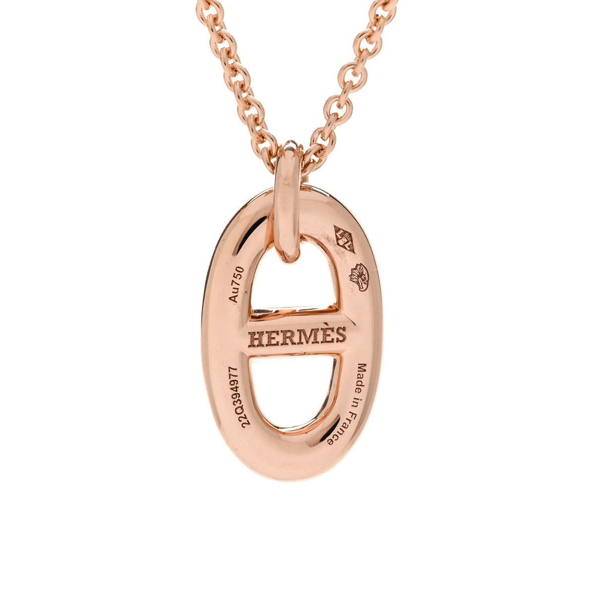 Hermes 18K Rose Gold PM Farandole Pendant Necklace