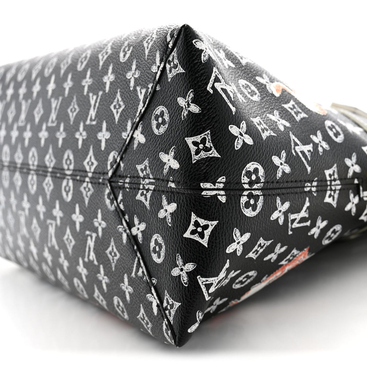 Louis Vuitton Calfskin Catogram Alma Souple MM Bag Black