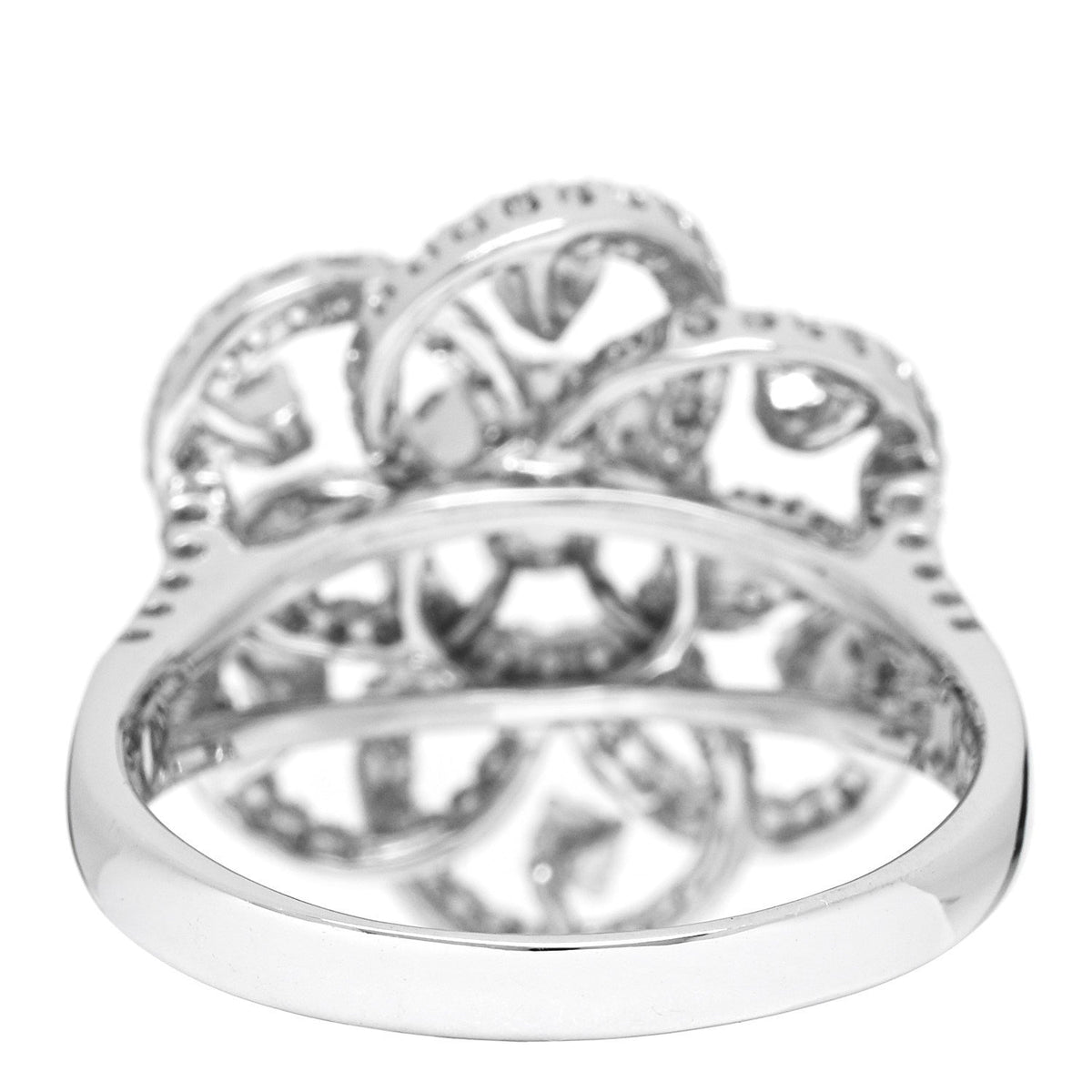 Parker & West by FASHIONPHILE18K White Gold Diamond 1.24ctw Flower Ring 59 8.75