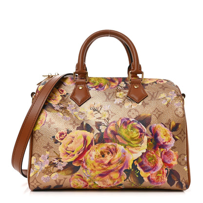 Louis Vuitton Canvas Monogram LV Garden Speedy Bandouliere 25 Gold