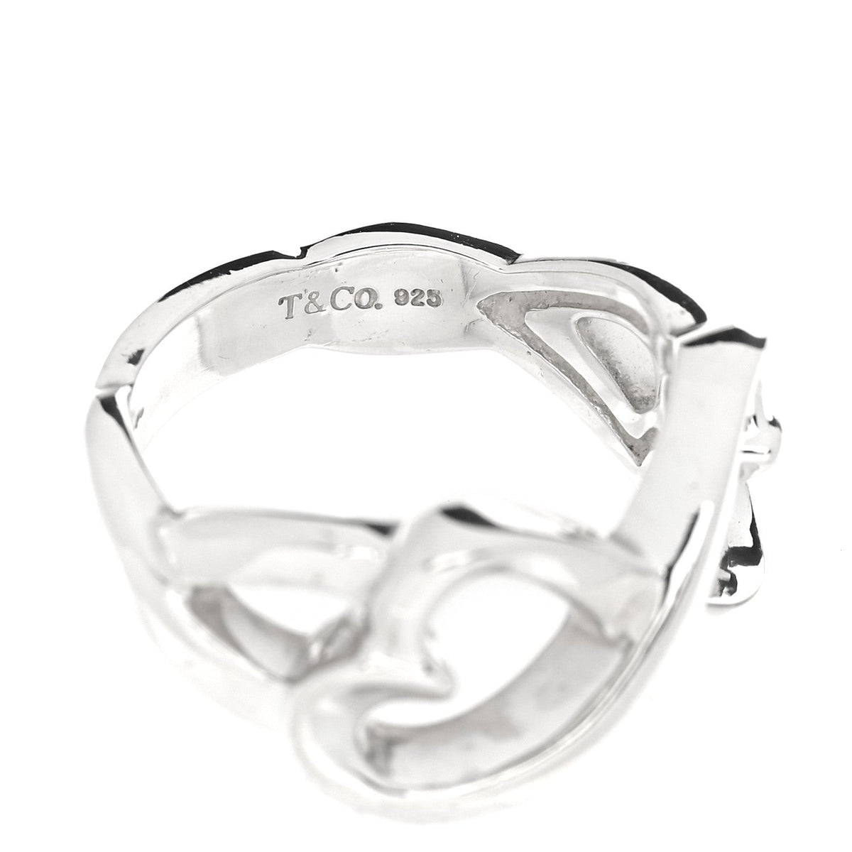 Tiffany Sterling Silver Paloma Picasso Double Loving Heart Ring