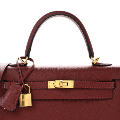 Hermes Epsom Kelly Sellier 25 Rouge H