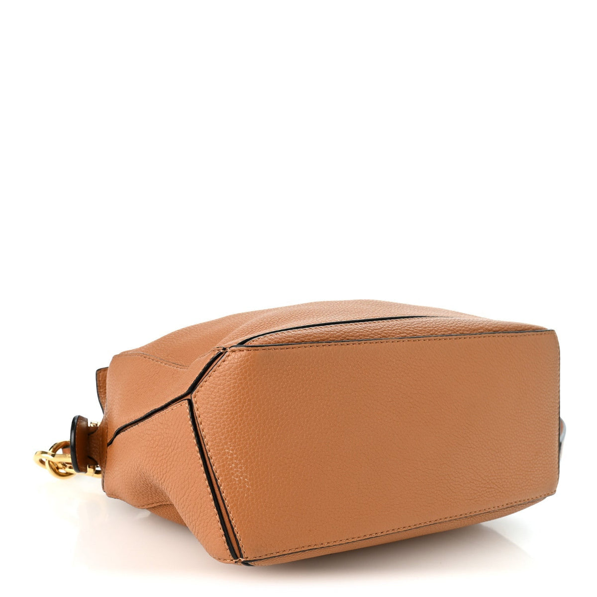 Loewe Grained Calfskin Small Puzzle Bag Tan