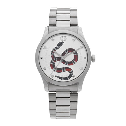 Gucci Stainless Steel 38mm G-Timeless Snake Quartz Watch