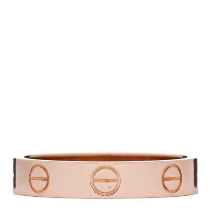 Cartier 18K Pink Gold 3.5mm LOVE Wedding Band Ring 51 5.75