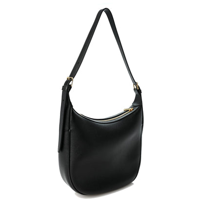 Celine Supple Calfskin Cuir Triomphe Small Heloise Shoulder Bag Black