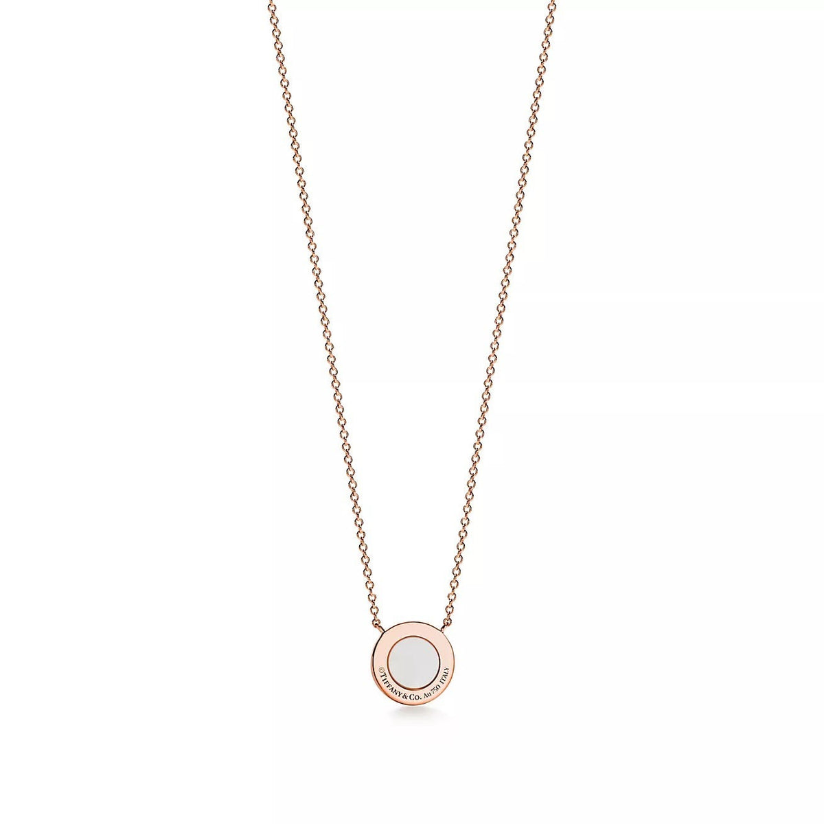 18K Gold Diamond Tiffany T Pendant