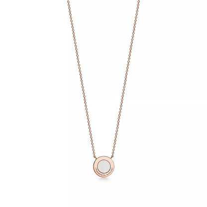 18K Gold Diamond Tiffany T Pendant