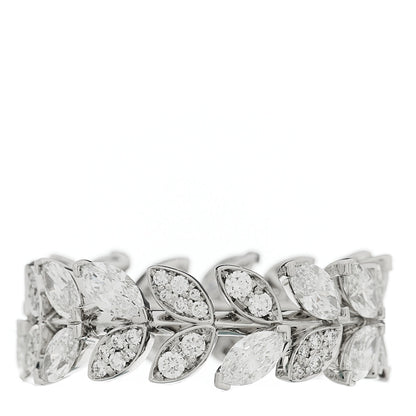 Tiffany Platinum Diamond Victoria Vine Ring 53 6.5
