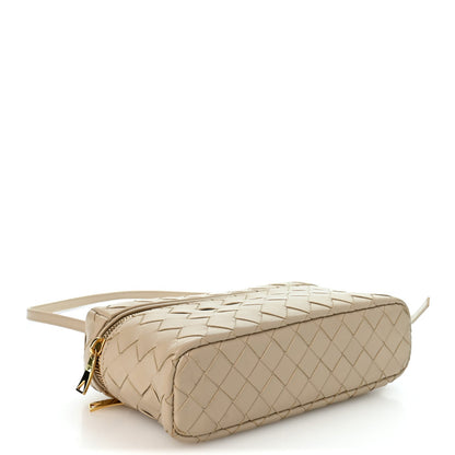 Bottega Veneta Calfskin Intrecciato Bang Bang Vanity Case Ecru