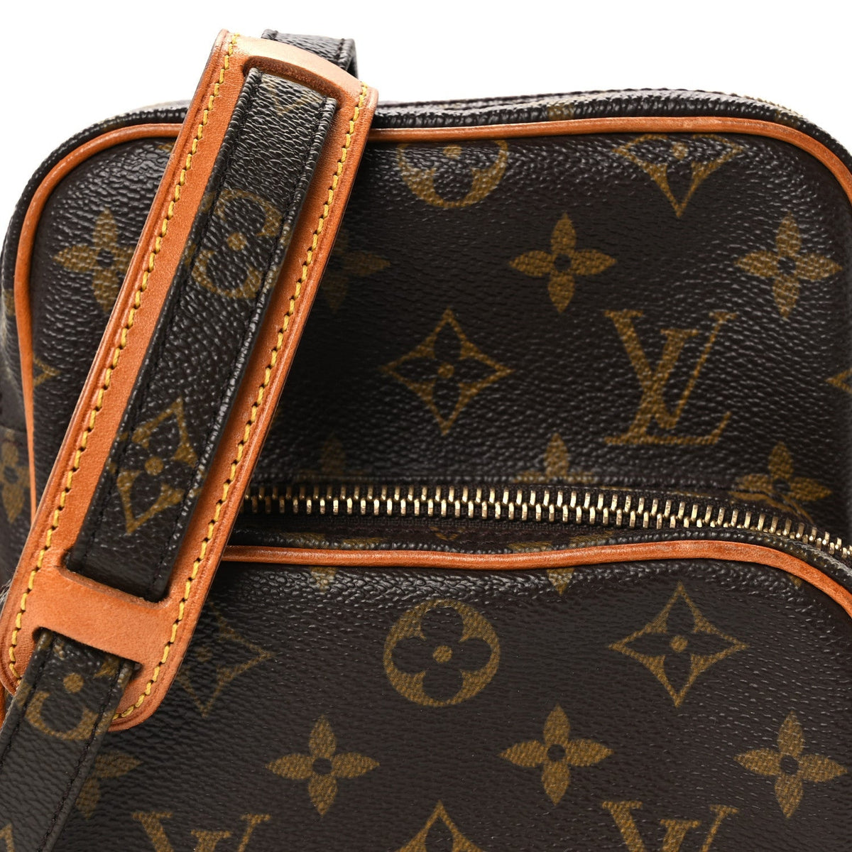 Louis Vuitton Monogram Coated Canvas Amazone Bag Brown