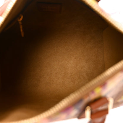 Louis Vuitton Canvas Monogram LV Garden Speedy Bandouliere 25 Gold