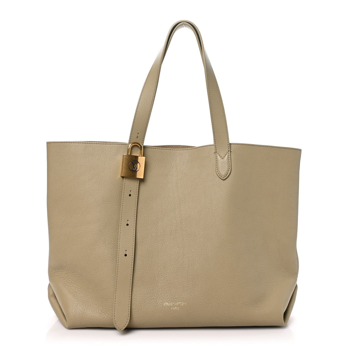 Louis Vuitton Grained Calfskin Low Key Cabas MM Clay