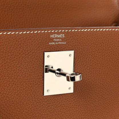 Hermes Togo 28cm Kelly Retourne Bag Gold