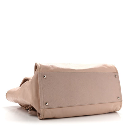 Chanel Glazed Calfskin Medium Deauville Tote Light Pink