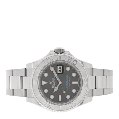 Rolex Stainless Steel Platinum 40mm Yacht-Master Watch Slate 116622
