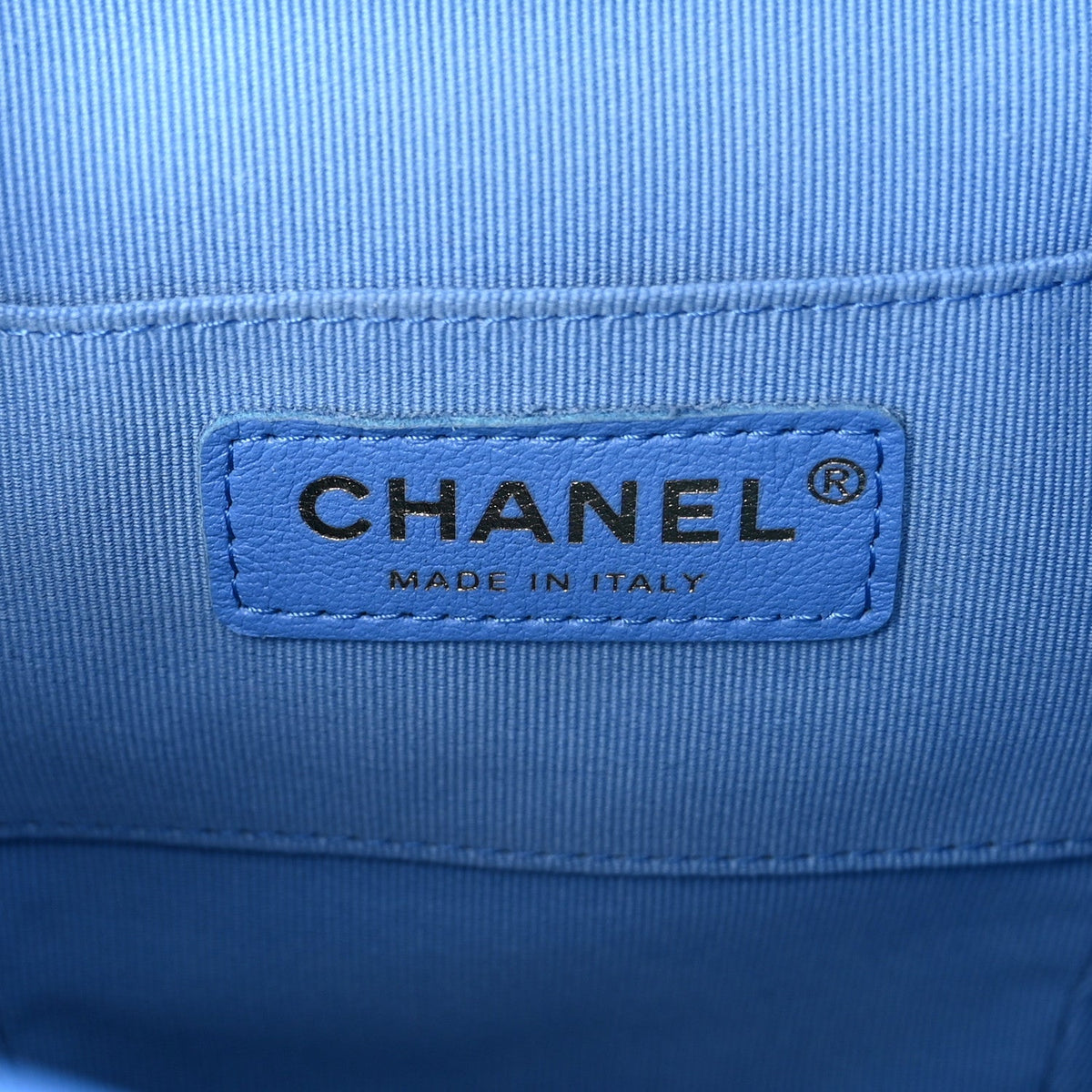 Chanel Lambskin Quilted Small Duma Drawstring Backpack Blue