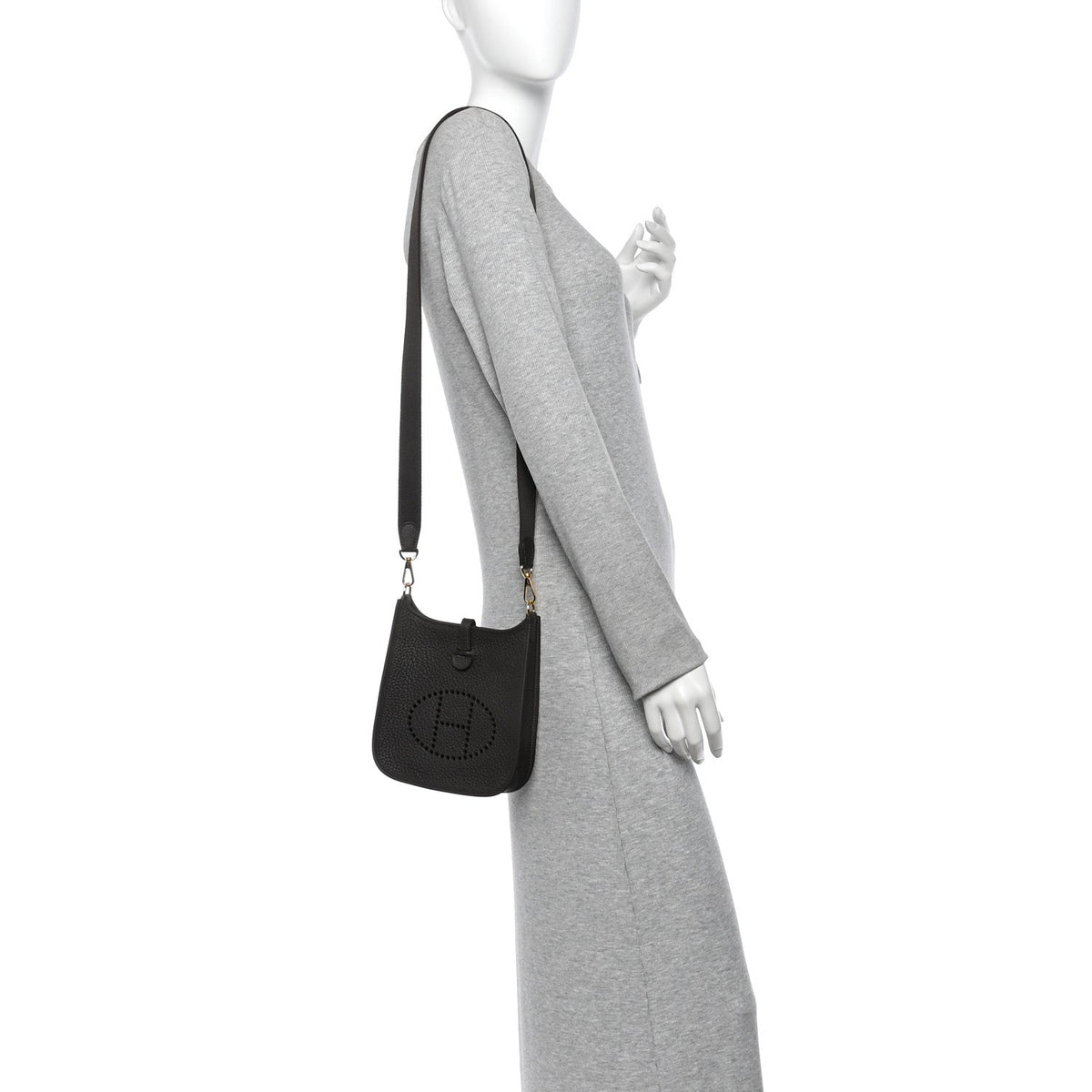 Hermès Taurillon Clemence Evelyne TPM Bai Brun