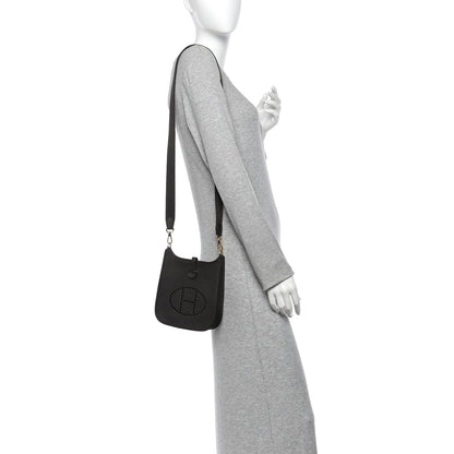Hermès Taurillon Clemence Evelyne TPM Bai Brun