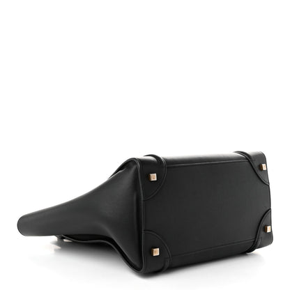 Celine Smooth Calfskin Mini Luggage Black 1943259