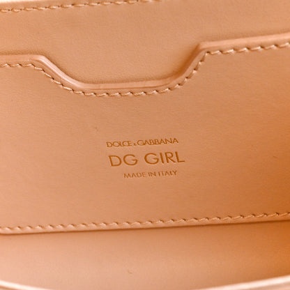 Dolce & Gabbana Nappa DG Girls Phone Shoulder Bag Cipria