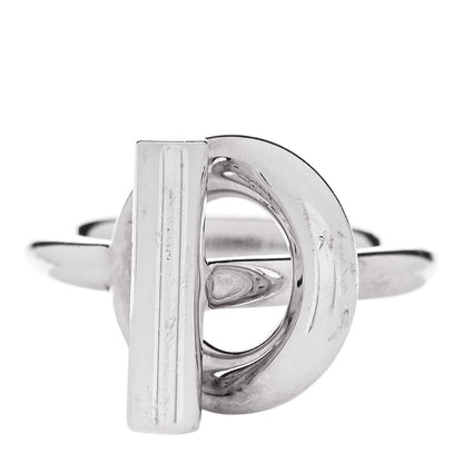 Hermes Sterling Silver GM Echappee Ring 53 6.5