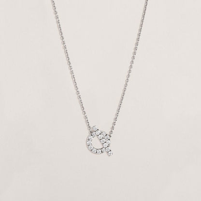 18K Gold Diamond Hermes Finesse Pendant