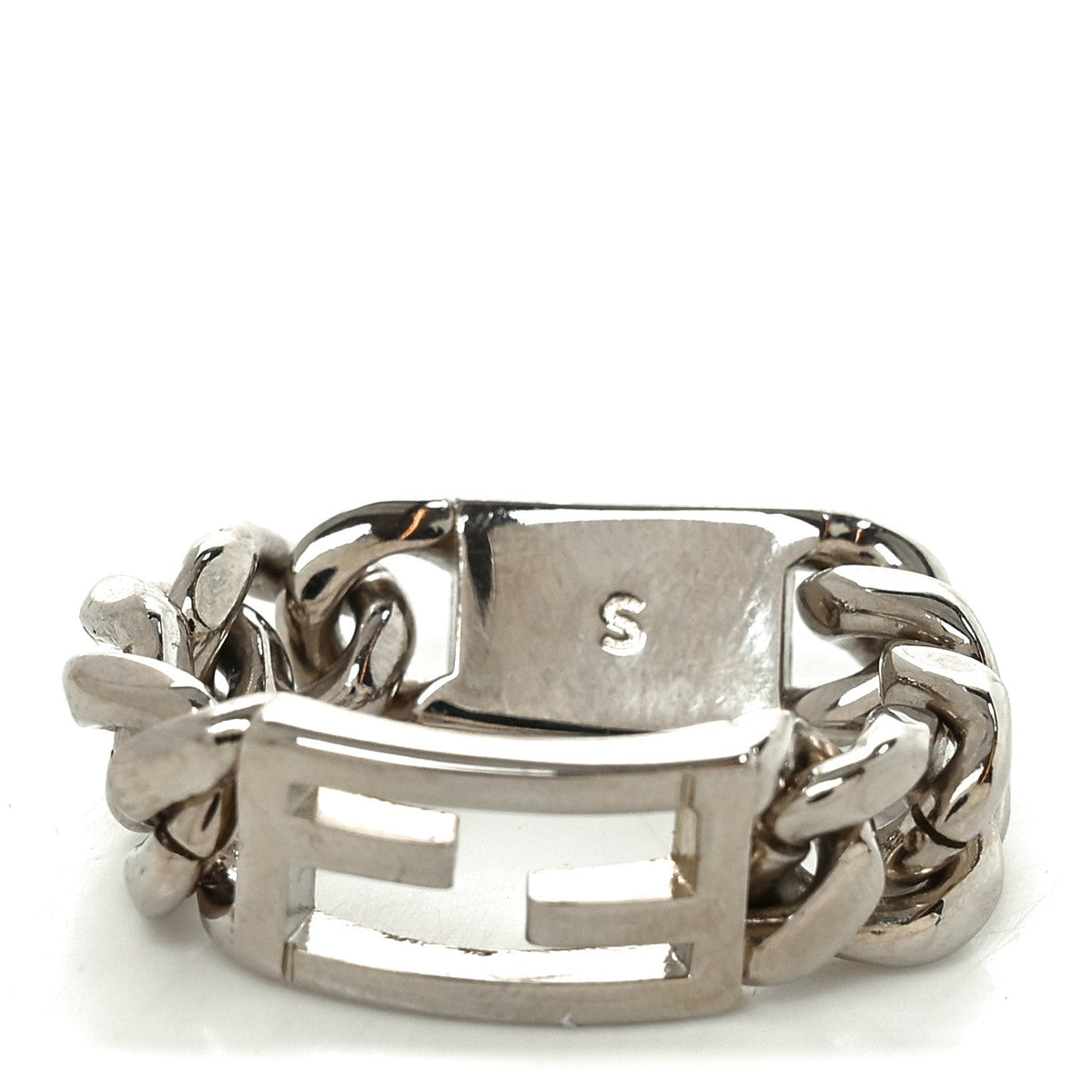 FendiMetal FF Chain Ring S Silver