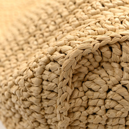 Saint Laurent Raffia Rive Gauche Tote Natural