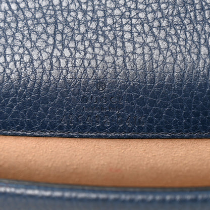 Gucci Dollar Calfskin Crystal Super Mini Dionysus Shoulder Bag Blue Agata