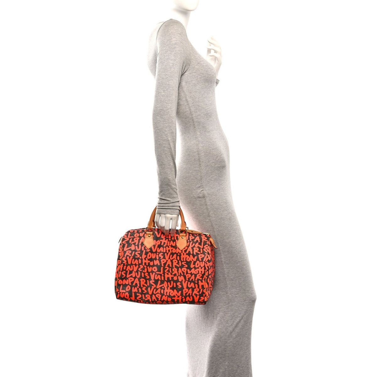 Louis Vuitton Monogram Graffiti Speedy 30 Orange