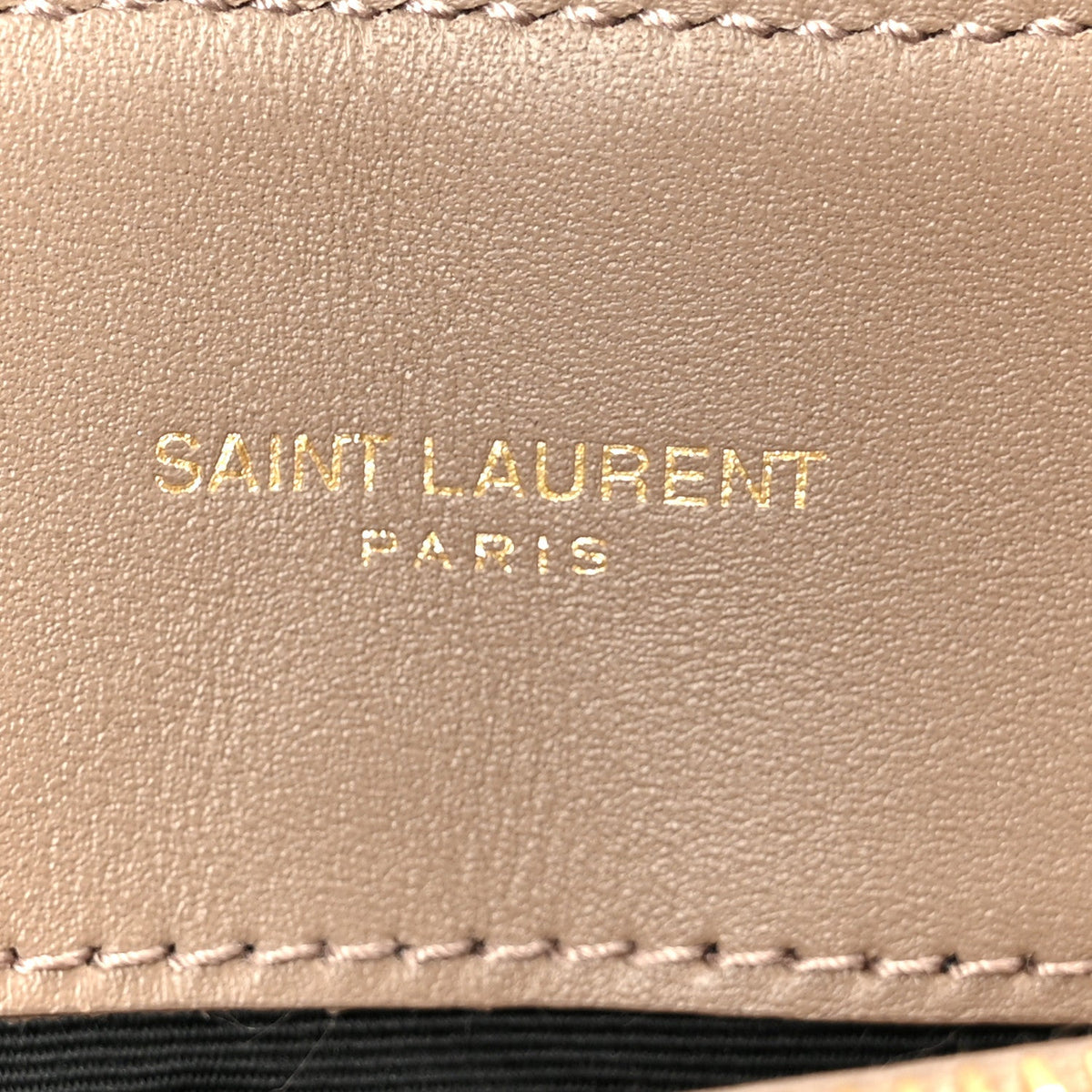 Saint Laurent Suede Y Quilted Medium Loulou Chain Satchel Taupe