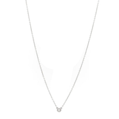 Tiffany Sterling Silver Elsa Peretti Diamonds by the Yard Pendant Necklace