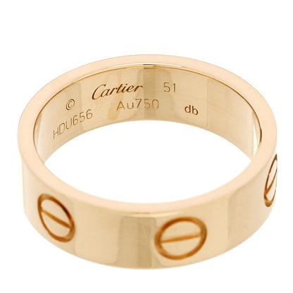 Cartier 18K Yellow Gold 5.5mm LOVE Ring 51 5.75