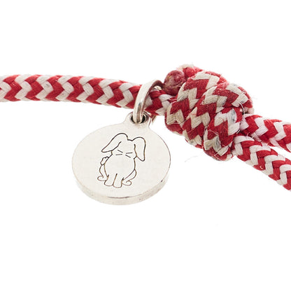 Louis Vuitton Sterling Silver Lockit Bracelet Red White