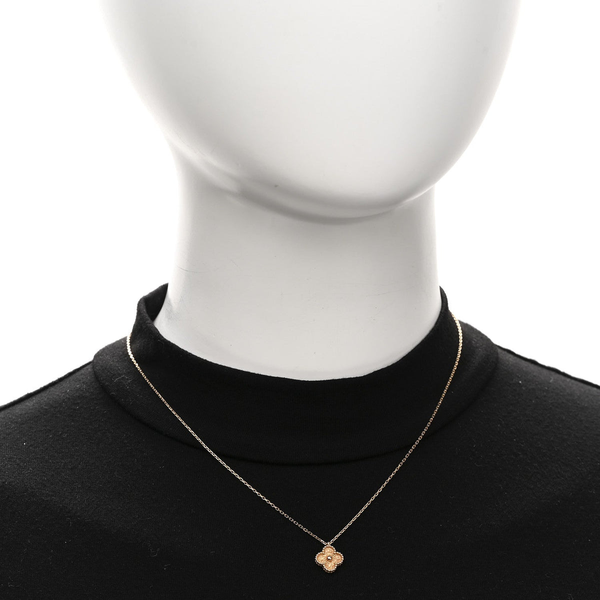 Van Cleef & Arpels 18K Rose Gold Sweet Alhambra Pendant Necklace