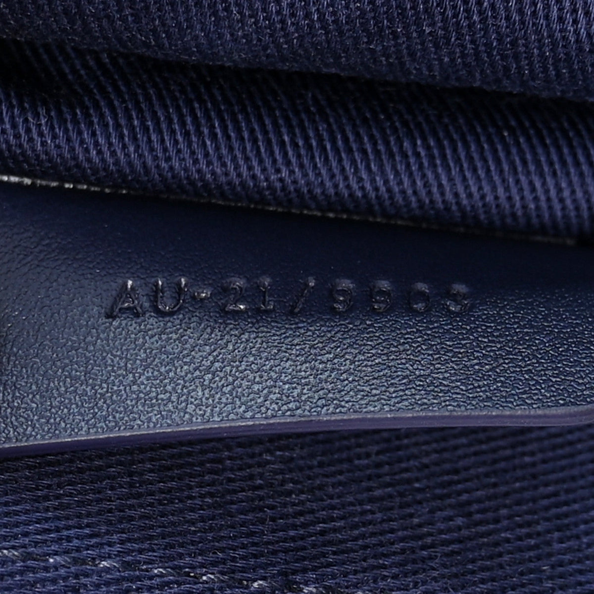Salvatore Ferragamo Jacquard Small Mia Crossbody Bag Denim Midnight Blue
