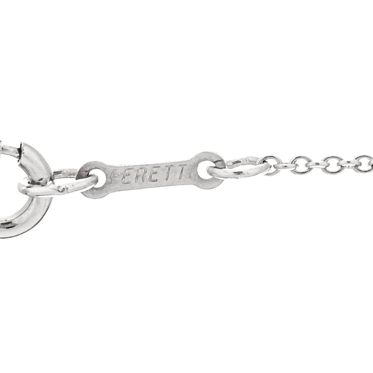 Tiffany Sterling Silver 11mm Elsa Peretti Bean Pendant Necklace