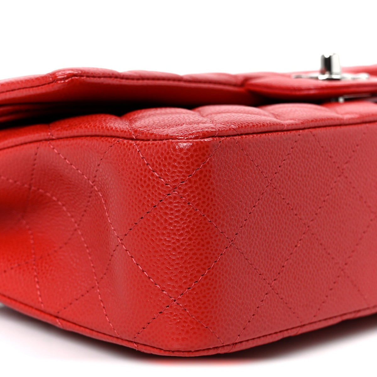 Chanel Caviar Quilted Medium Double Flap Red