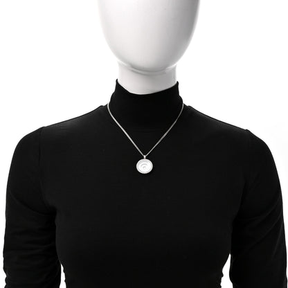Chopard 18K White Gold Diamond Happy Spirit Pendant Necklace